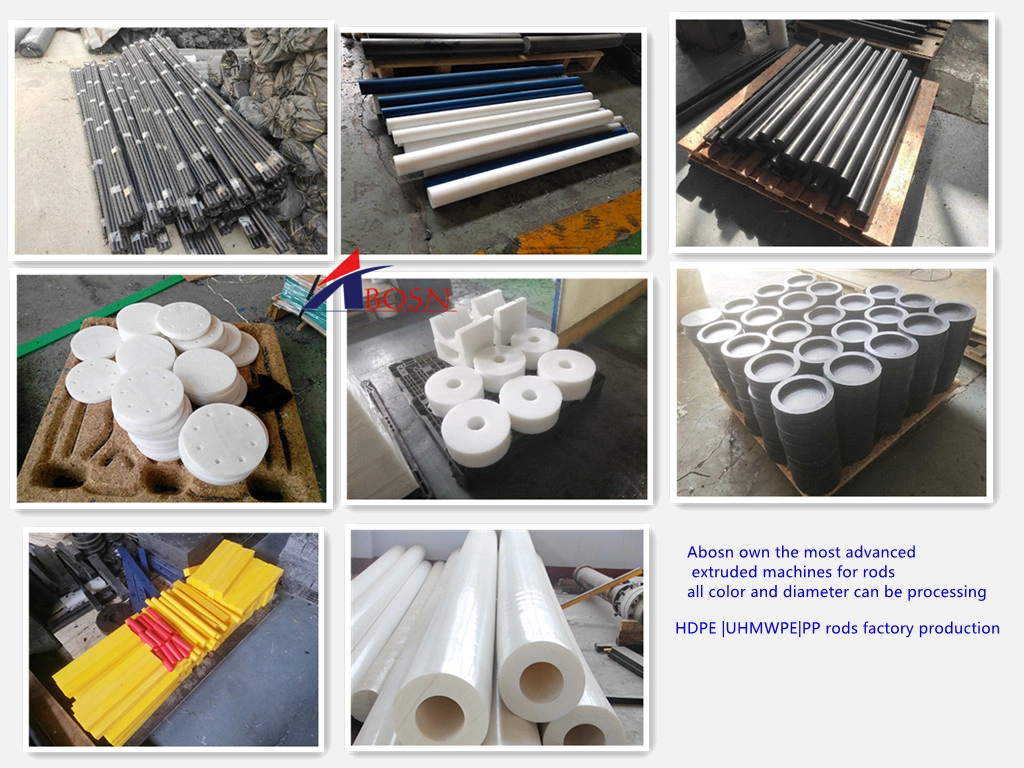White and Black 15mm to 200mm HDPE UHMWPE Extrusion Rod Engineering Plastic