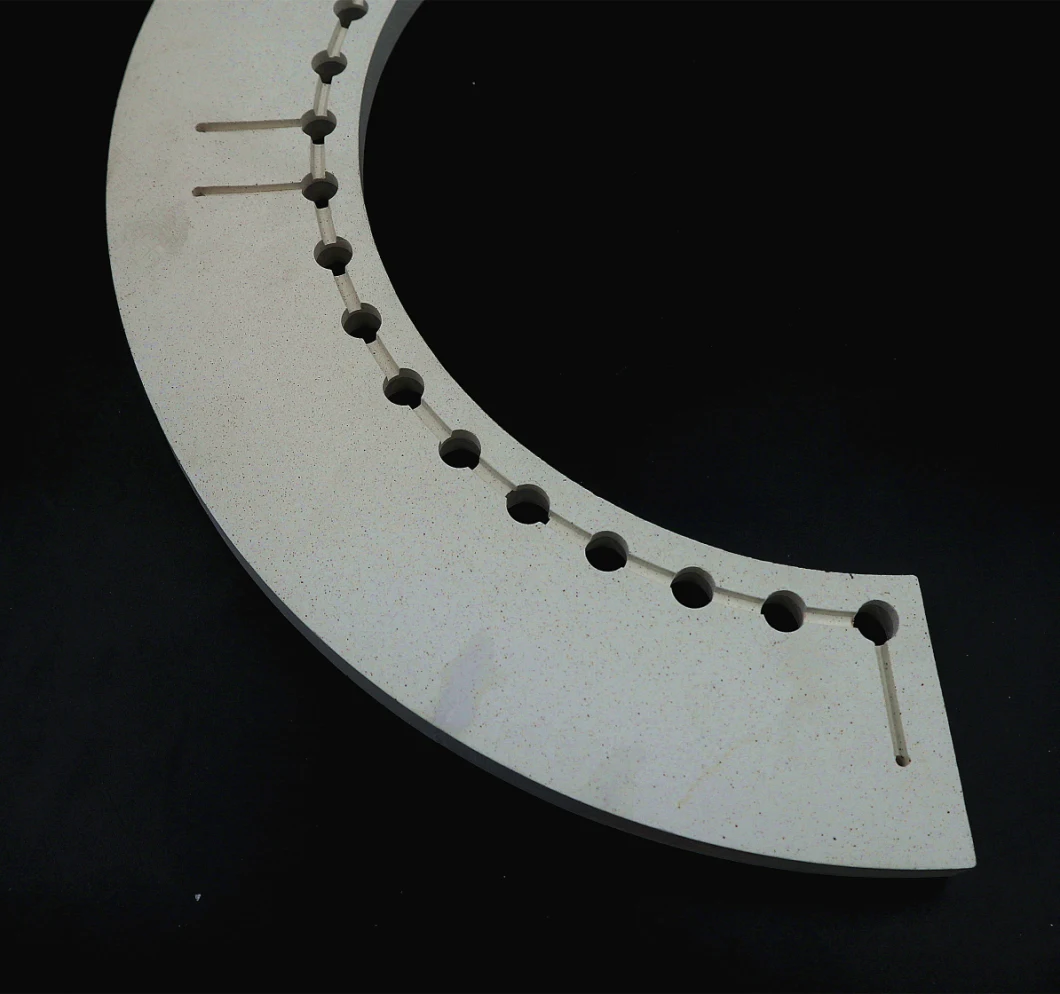 Support Customization High-Temperature Resistant Cordierite Ceramic Semi-Ring Insulating Plate