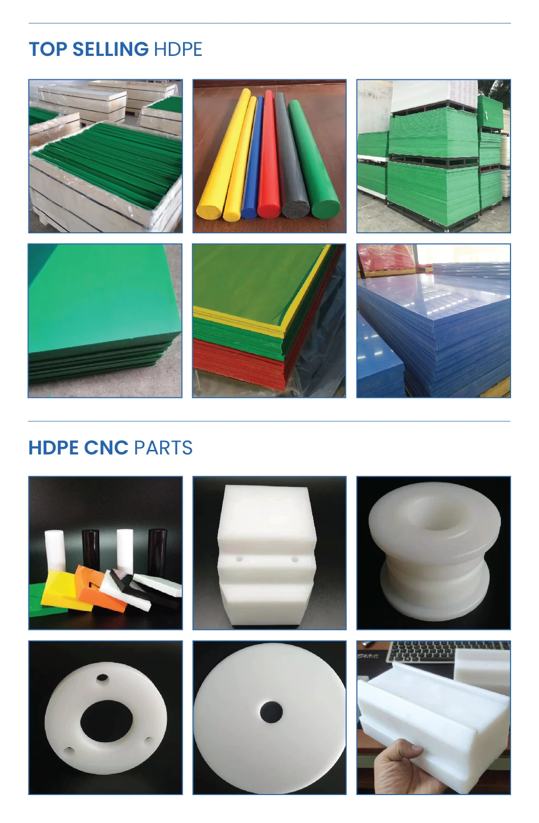 High Density Polyethylene Rods HDPE Round Bar Plastic Rod