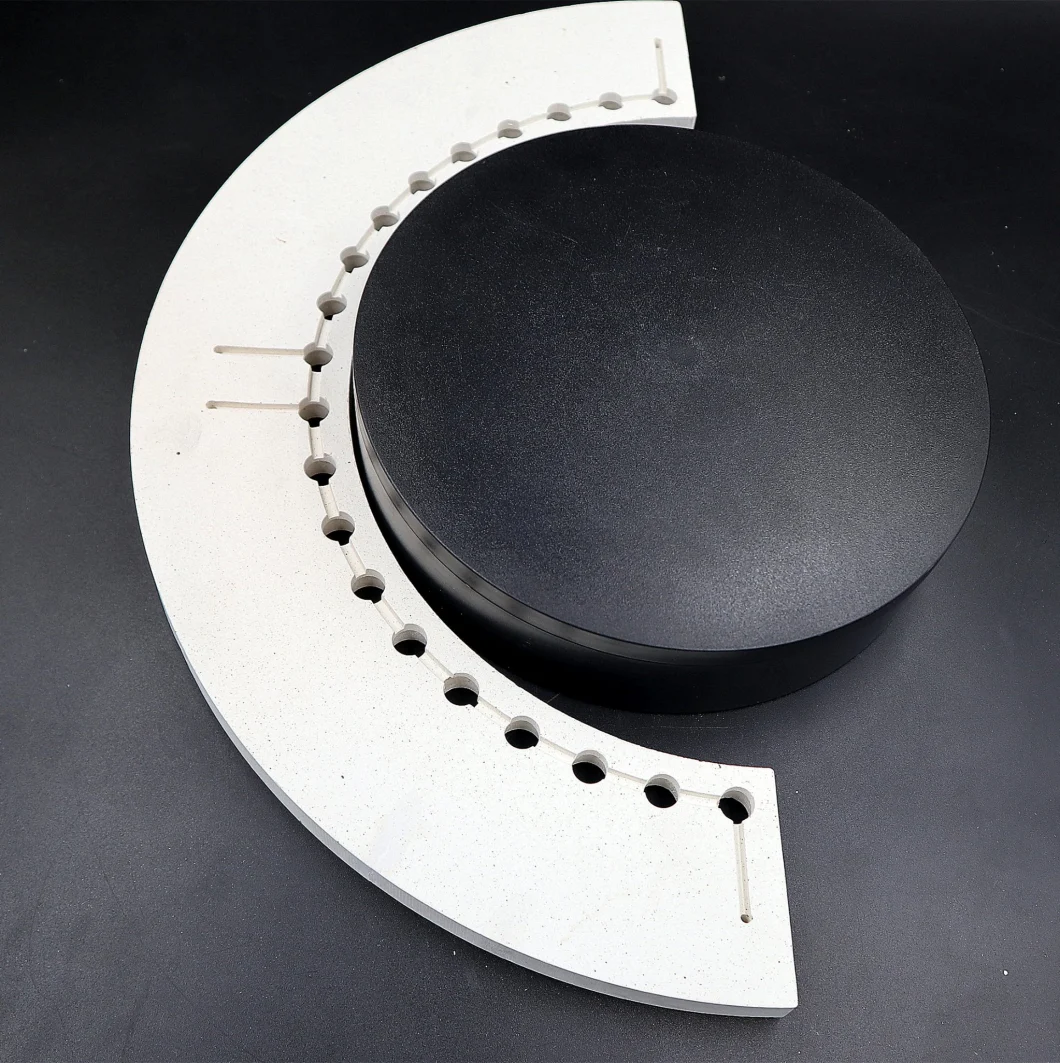 Support Customization High-Temperature Resistant Cordierite Ceramic Semi-Ring Insulating Plate