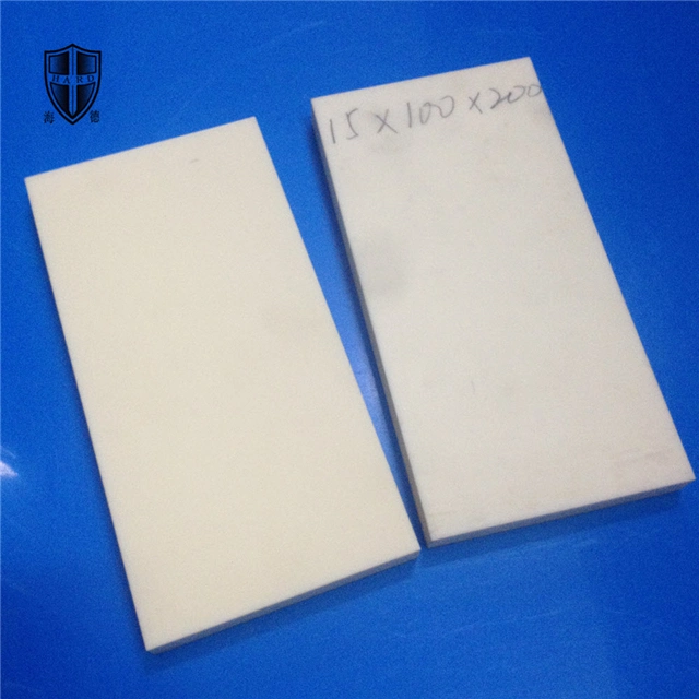 Wearable Insulating Al2O3 Ceramic Plate Blank Customized Size