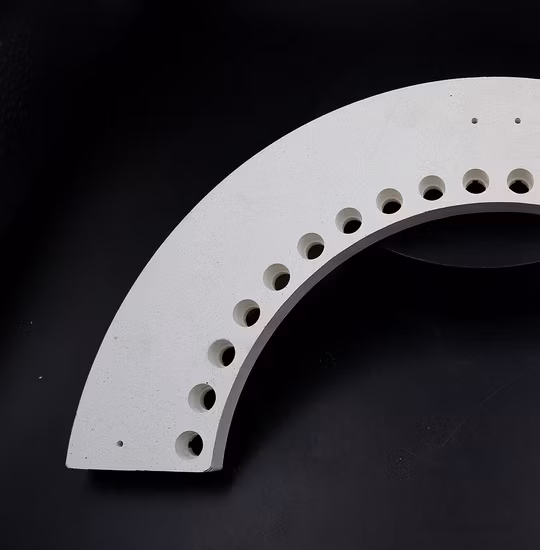 Support Customization High-Temperature Resistant Cordierite Ceramic Semi-Ring Insulating Plate
