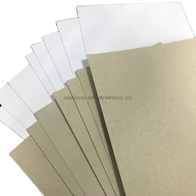 250GSM 300GSM 350 GSM 400GSM White Coated Duplex Grey Cardboard Paper Board with Grey Back