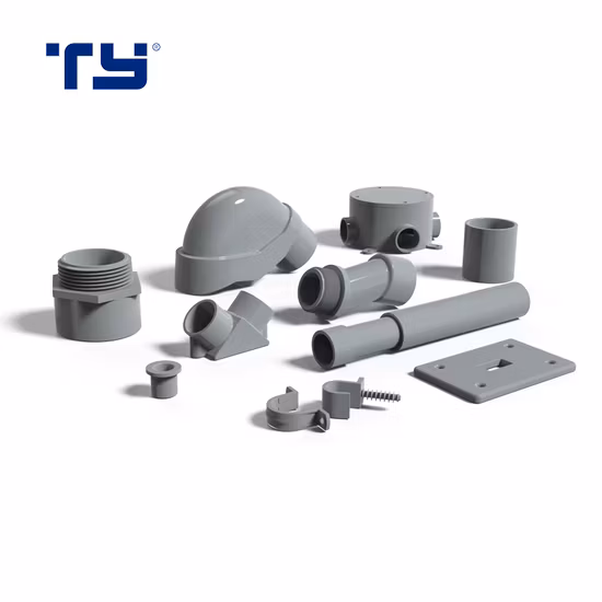 PVC-U FS Single Gang Plate (DOUBLE DUOLEX RECEPTACLE) for Insulating Electrical Conduitsystem (NEMA)
