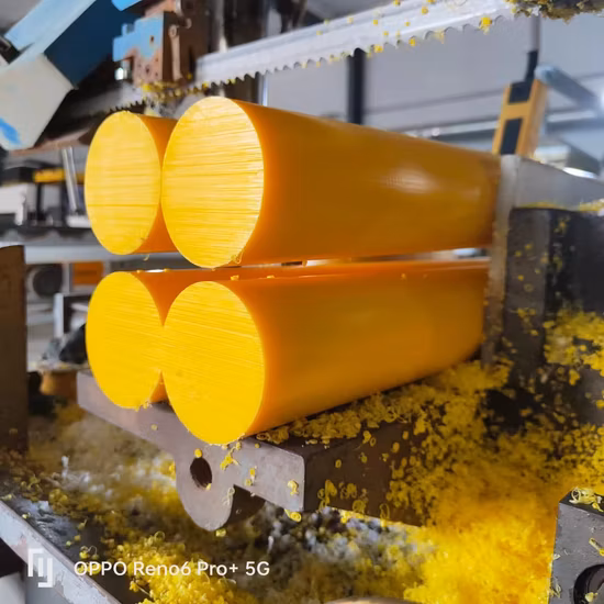 70 Diameter Yellow HDPE Plastic Rod Wear-Resistant Engineering Nylon Plastic Rod